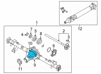 OEM 2017 Nissan Frontier Cover-Rear Diagram - 38350-EB100