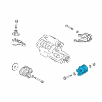 OEM Acura NSX Rubber, Transmission Mounting (Mt) Diagram - 50805-SL0-010