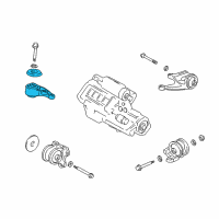 OEM 1996 Acura NSX Rubber, Side Engine Mounting (AT) Diagram - 50820-SL0-980