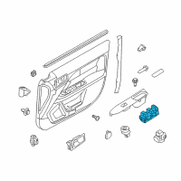 OEM 2010 Mercury Milan Window Switch Diagram - 9E5Z-14529-AA