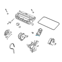 OEM 2010 Acura RL Gasket, Front Timing Belt Back Diagram - 11862-RCA-A00