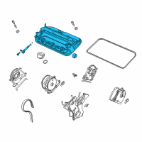 OEM 2013 Acura RDX Cover Assembly, Front Cylinder Head Diagram - 12310-R70-A00