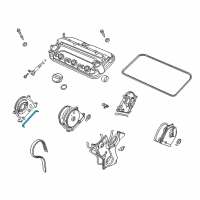 OEM Acura RL Gasket, Rear Timing Belt Back Diagram - 11872-RCA-A00