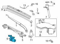 OEM Toyota Sienna Front Motor Diagram - 85110-08050