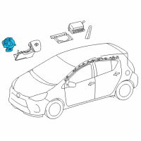 OEM 2016 Toyota Prius V Clock Spring Diagram - 84307-47050