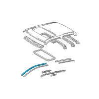 OEM Toyota Tacoma Drip Weatherstrip Diagram - 62382-04030