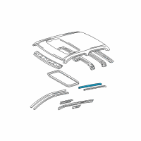 OEM Toyota Tacoma Drip Weatherstrip Diagram - 62383-04010