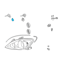 OEM 2004 Toyota Camry Signal Lamp Bulb Diagram - 90084-98061