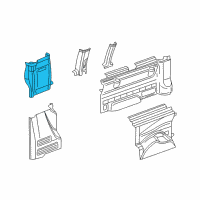 OEM 2003 Chevrolet Express 2500 Pillar Trim Diagram - 15104094