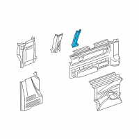 OEM 2010 Chevrolet Express 2500 Pillar Trim Diagram - 25853944