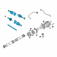 OEM 2018 Nissan Pathfinder Shaft Assy-Rear Drive Diagram - 39600-3JA0A