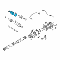 OEM Infiniti QX60 Repair Kit - Dust Boot, Rear Drive Shaft Diagram - C9741-ED300