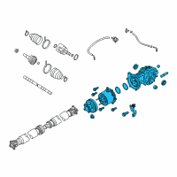 OEM 2020 Nissan Pathfinder Final Drive Assy-Rear Diagram - 38300-3JA3D