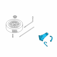 OEM Jeep Grand Cherokee Jack Diagram - 52080427AA