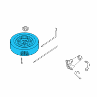 OEM 2002 Jeep Grand Cherokee Wheel-Spare Diagram - 52080311AA