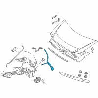 OEM Chrysler Town & Country Hood Latch Diagram - 4717517AD