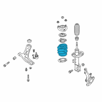 OEM Hyundai Veloster Spring-Front Diagram - 54630-J3AB0