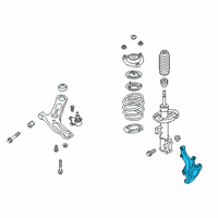 OEM Hyundai Veloster Knuckle-Front Axle, LH Diagram - 51710-J3000