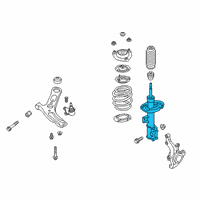 OEM 2021 Hyundai Veloster Strut Assembly, Front, Right Diagram - 54661-J3AC0