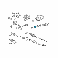 OEM 2010 Lexus LS460 Front Drive Pinion Front Tapered Roller Bearing Diagram - 90366-36010