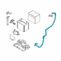 OEM 2017 Nissan Versa Cable Assy-Battery Earth Diagram - 24080-3WC0B