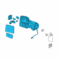 OEM 2014 Ford F-350 Super Duty Mirror Diagram - DC3Z-17683-BA