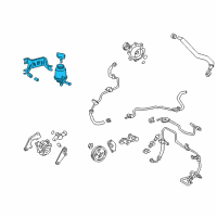 OEM 2005 Toyota Highlander Reservoir Assembly Diagram - 44360-48030