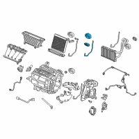 OEM 2013 Honda Accord Valve Assembly, Expansion Diagram - 80221-TR0-A02