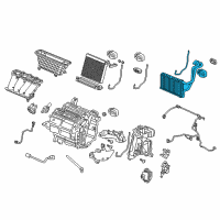 OEM 2015 Acura ILX Core Sub-Assembly, Heater Diagram - 79115-TX6-A41