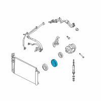 OEM 2007 Lincoln MKZ Pulley Diagram - 6E5Z-19D784-A