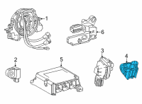 OEM 2022 Lexus NX250 SENSOR, SIDE AIR BAG Diagram - 89831-52100