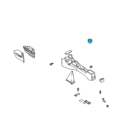 OEM 2005 Kia Rio Cup Holder Assembly, Left Diagram - 84676FD00008