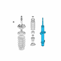 OEM 2009 Acura TSX Shock Absorber Unit, Right Front Diagram - 51611-TL2-A01