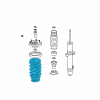 OEM 2012 Acura TSX Spring, Front Diagram - 51401-TL2-A12