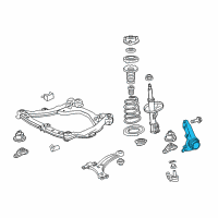 OEM Lexus ES350 KNUCKLE, Steering, L Diagram - 43212-06240