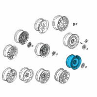 OEM 2001 BMW 740i Light Alloy Rim Diagram - 36-11-1-181-807