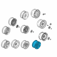 OEM 2000 BMW 740i Light Alloy Rim Diagram - 36-11-1-097-138