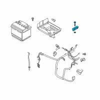 OEM 2013 Lincoln MKZ Hold Down Diagram - DG9Z-10756-A