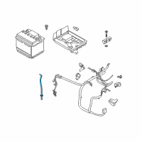 OEM Ford C-Max Battery Tray Vent Diagram - FV6Z-10A818-A