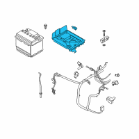 OEM Ford Battery Tray Diagram - HG9Z-10732-A