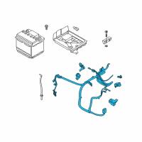 OEM 2018 Lincoln MKZ Positive Cable Diagram - HP5Z-14300-Q