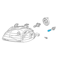 OEM Honda Bulb (12V43/3Cp) Diagram - 34906-SL0-A01