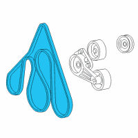 OEM 2004 Ford F-150 Serpentine Belt Diagram - 5L3Z-8620-EA