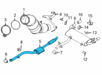 OEM 2021 BMW X3 FRONT MUFFLER Diagram - 18-30-8-693-974