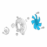 OEM 2014 Lexus LX570 Fan, Cooling Diagram - 88453-60020