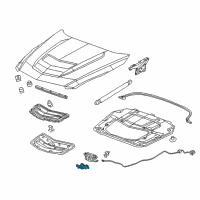 OEM 2018 Cadillac ATS Latch Diagram - 22944771