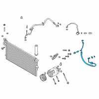 OEM 2017 Ford Escape AC Tube Diagram - GV6Z-19D742-FA