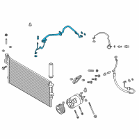 OEM 2018 Ford Escape Liquid Line Diagram - GV6Z-19A834-AE