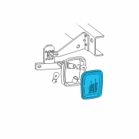 OEM 1988 Ford F-250 Tail Light Lens Diagram - D7TZ13450A