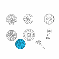 OEM 2010 Kia Optima Wheel Assembly-Aluminum Diagram - 529102G860